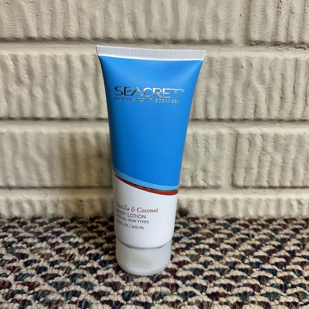 Seacret Minerals From The Dead Sea Body Lotion Ocean 6.8 OZ Vanilla & Coconut